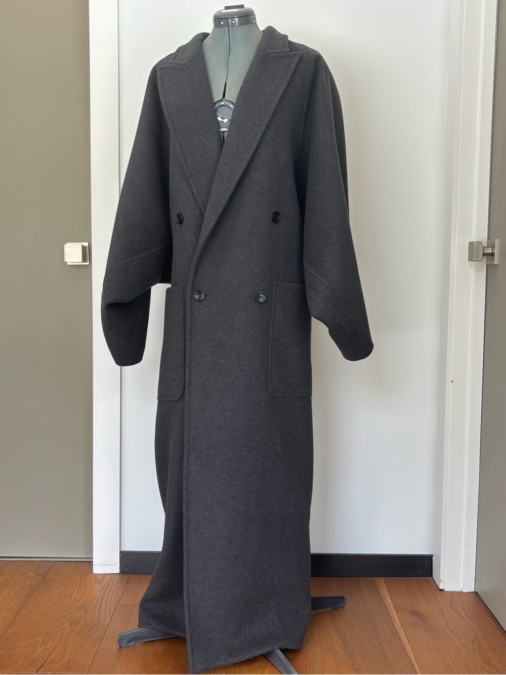 MaxMara Sfilata MASTRO Runway Handmade Double Face Wool Coat IT 4 NWT $9760